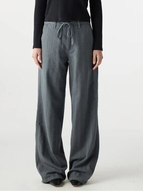 NWT Amo Nora Pant Heather Gray Drawstring Waist Sz 27